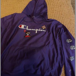 Champion Purple Super Mario Hoodie (XXL)